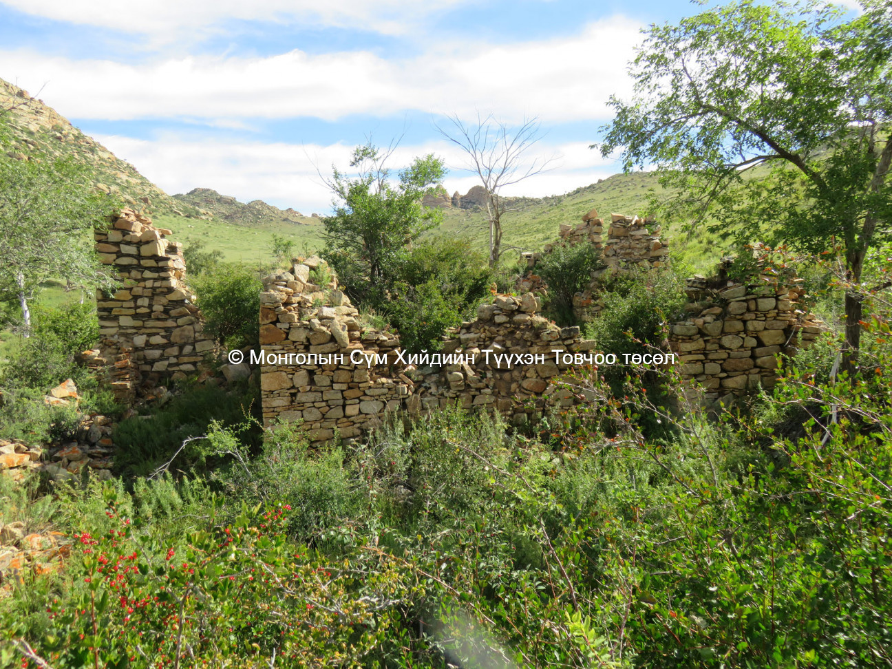 Detail of stone wall